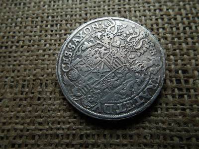 Szász ezüst 1 tallér, 1595, Christian II, John-George és Augustus
