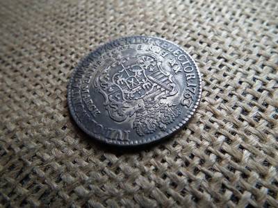 Lengyel Litván 2/3 tallér, 1763, ezüst, ritka