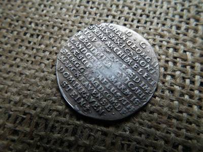 Szász 1/4 tallér, 1657, Johann Georg II., ezüst