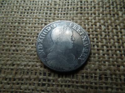 Francia 1/2 ecu, 1653, ezüst