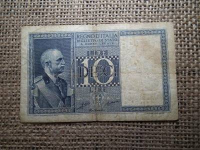 Olaszország 10 Lire, 1935, líra