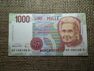 Olaszország 1000 líra bankjegy, 1990