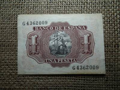Spanyolország, 1 peseta, 1953