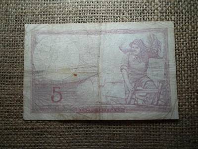 Franciaország 5 francs bankjegy, 1939