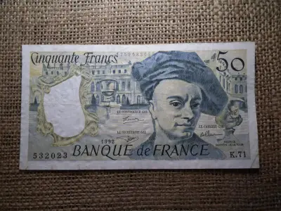 Franciaország 50 francs, 1992, frank