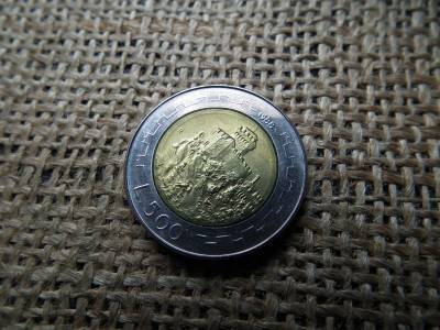 San Marino 500 lire, 1988, líra