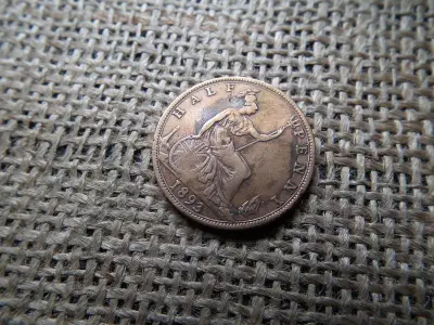 Anglia fél penny, 1893, Viktória korona