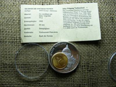 Vatikáni 20 lire érme, 2002, Das Geld Europas