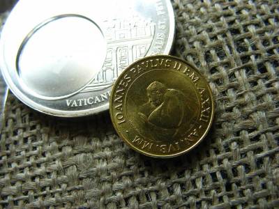 Vatikáni 20 lire érme, 2002, Das Geld Europas