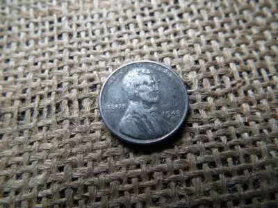 USA 1 cent 1943 D , Lincoln - Steel Cent