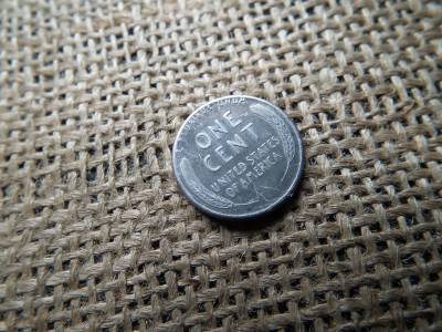 USA 1 cent 1943 D , Lincoln - Steel Cent