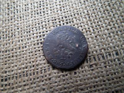 Mexikó 2 Real 1822 Mo Jm , 2 Reales - Agustín I , 6,94g bronz ! R ! Korabeli hamis . nem ezüst ! 