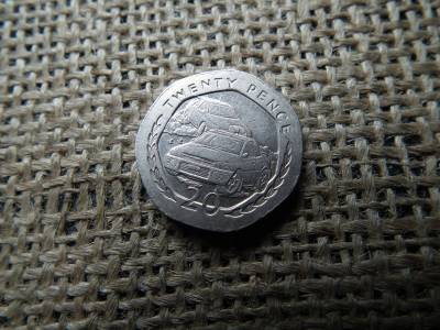 20 pence 1996 , 20 penny – Elizabeth II Versenyautók