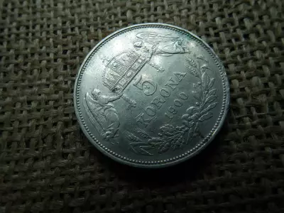 Ezüst , Ferenc József 5 korona 1900 KB