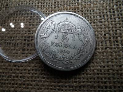 Hamis 5 korona 1900 , KB , Nem ezüst ! 