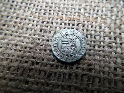 I. Miksa ezüst dénár 1575 HS  , Kassa , denár