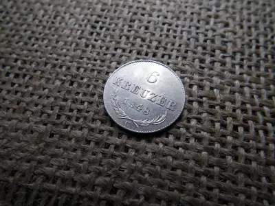 Ezüst 6 krajcár 1848 C 