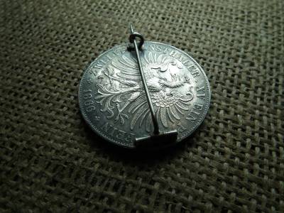 Frankfurt , Németország , ezüst 2 tallér 1866 , Vereinsthaler ! Brossként Ritka 