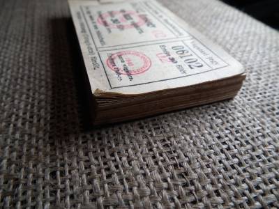Miskolc , Miskolczi Ortodox Izraelita Anyahitközség ! Értékjegy 30 fillér 1940 , 1 kacsa vágására  , Orth. ! Ritka köteg ! 99 db sorszámkövető !