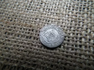 I. Ferdinánd ezüst dénár 1543 KB , Körmöcbánya , denár