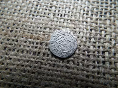 I. Ferdinánd ezüst dénár 1554 KB , Körmöcbánya , denár