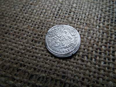 Károly , ezüst 3 krajcár , Karl VI. (1711-1740) 3 Kreuzer 1724 Breslau
