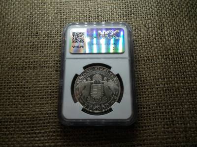 Szent László , ezüst 5 pengő 1929 UP , PP , PF 68 Cameo , NGC minősített , tokos , Artex utánveret ! Ritka 