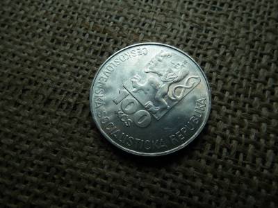 Csehszlovákia , ezüst 100 korona 1978 ,  korun  , Julius Fučík