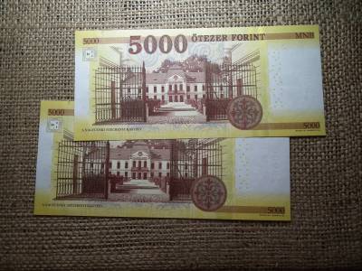 5000 Forint Bankjegy 2016 BC UNC 2 db sorszámkövető 