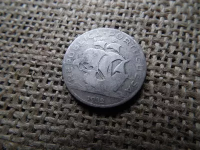Portugália ezüst 5 escudos 1932 , escudo , ritkább 