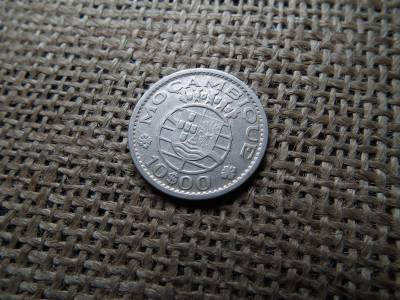 Mozambik ezüst 10 escudos 1960 , escudo 