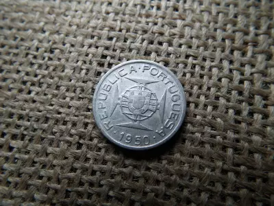 Mozambik ezüst 2,5 escudos 1950 , escudo 