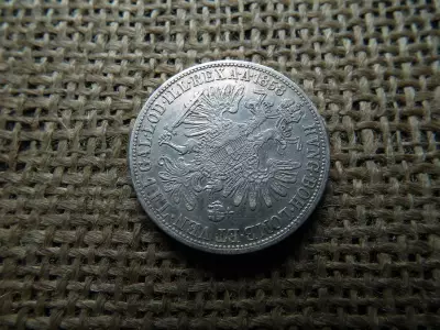 Ferenc József ezüst 1 florin 1858 A 
