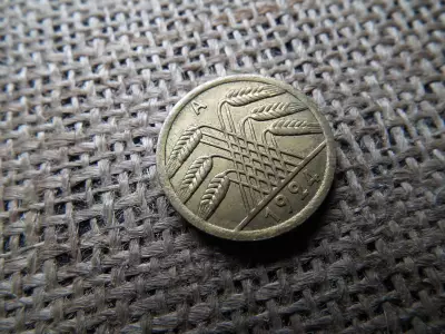 Németország 50 rentenpfennig 1924 A , pfennig , Weimar 