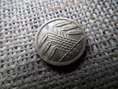 Németország 50 rentenpfennig 1924 F , pfennig , Weimar 