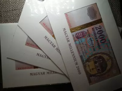 2000 forint 2000 , Millennium ! UNC , sorszámkövető ! 4 db 