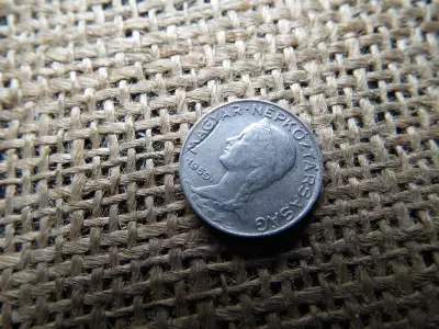 5 fillér 1959 , verdehibás , IAB , Idegen anyag benyomódás , idegenanyag 