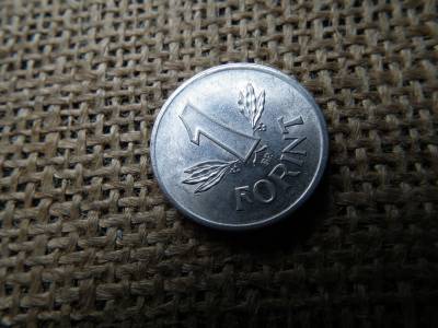 1 forint 1989 , verdehibás , sugaras !  Csillag sugarai nem érik el a búzakalászt