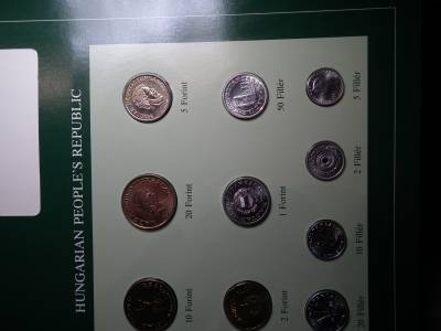 FORINT ÉRMÉS SOR  ( COIN SET OF ALL NATIONS HUNGARY ) Vegyes évjáratú érmékkel. (10 db) Pecsét: H4H 1984 ( " Franklin Mint " külföldi kiadás)
