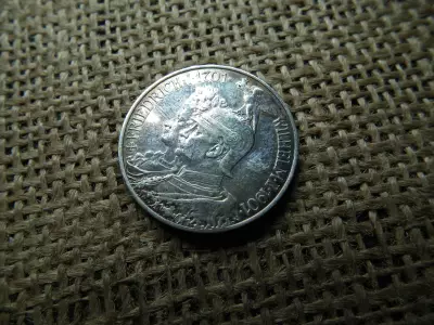 Porosz , ezüst 2 márka 1901 ,  II. Vilmos Porosz Királyság