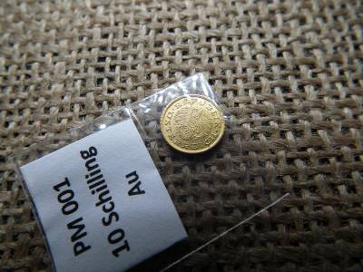 Ausztria , mini arany 10 schilling 