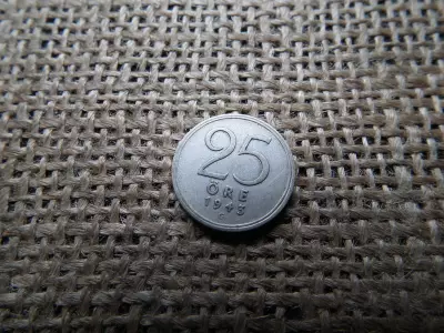 Ezüst 25 öre 1943 , Svédország 