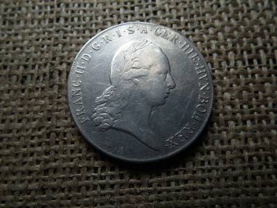 II. Ferenc , ezüst 1 tallér 1796 A , fülnyom  , thaler 