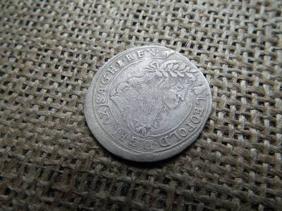 I. Lipót , ezüst 15 krajcár 1680 KB , XV kreuzer 