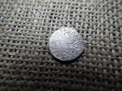 I. Lipót , ezüst 1 krajcár 1690 CK !  ritkább  ,  kreuzer  , Kuttenberg