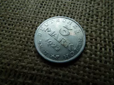 Németország , 3 márka 1922 J , mark 