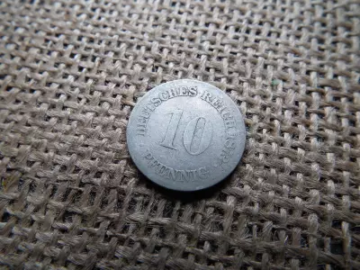 Németország 10 pfennig 1873 F , ritka  