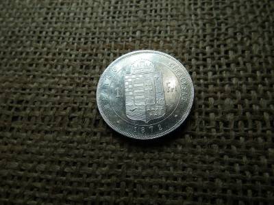 Ferenc József , ezüst 1 forint 1872 KB , Körmöcbánya , extra 