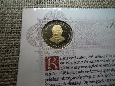 Deák Ferenc 20 forint 2003 PP , 1 lapos , sorból kivágott ! 