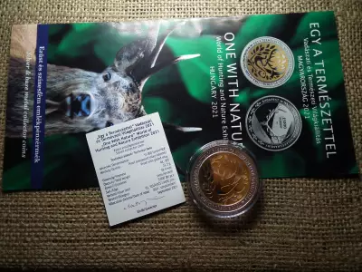 Vadászati Világkiállítás ezüst 15000 forint 2021 PP - certi + prospektus